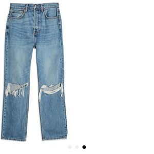 Topshop straight leg dad jean